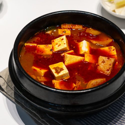 Spam Sundubu Jjigae (Soft Tofu Soup)