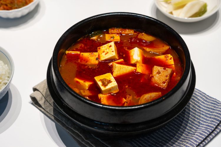 Spam Sundubu Jjigae (Soft Tofu Soup)