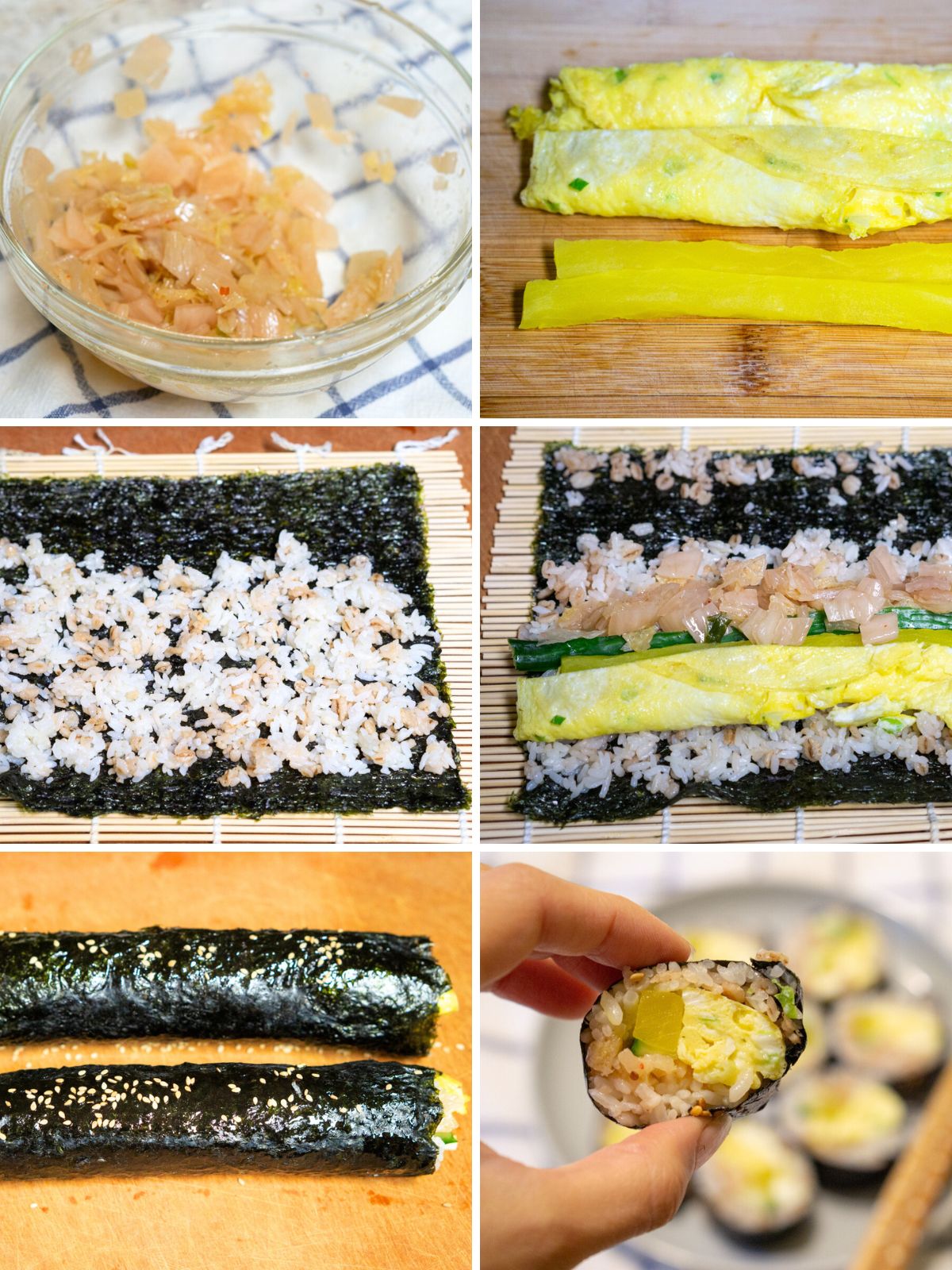 Healthy Kimchi Kimbap 